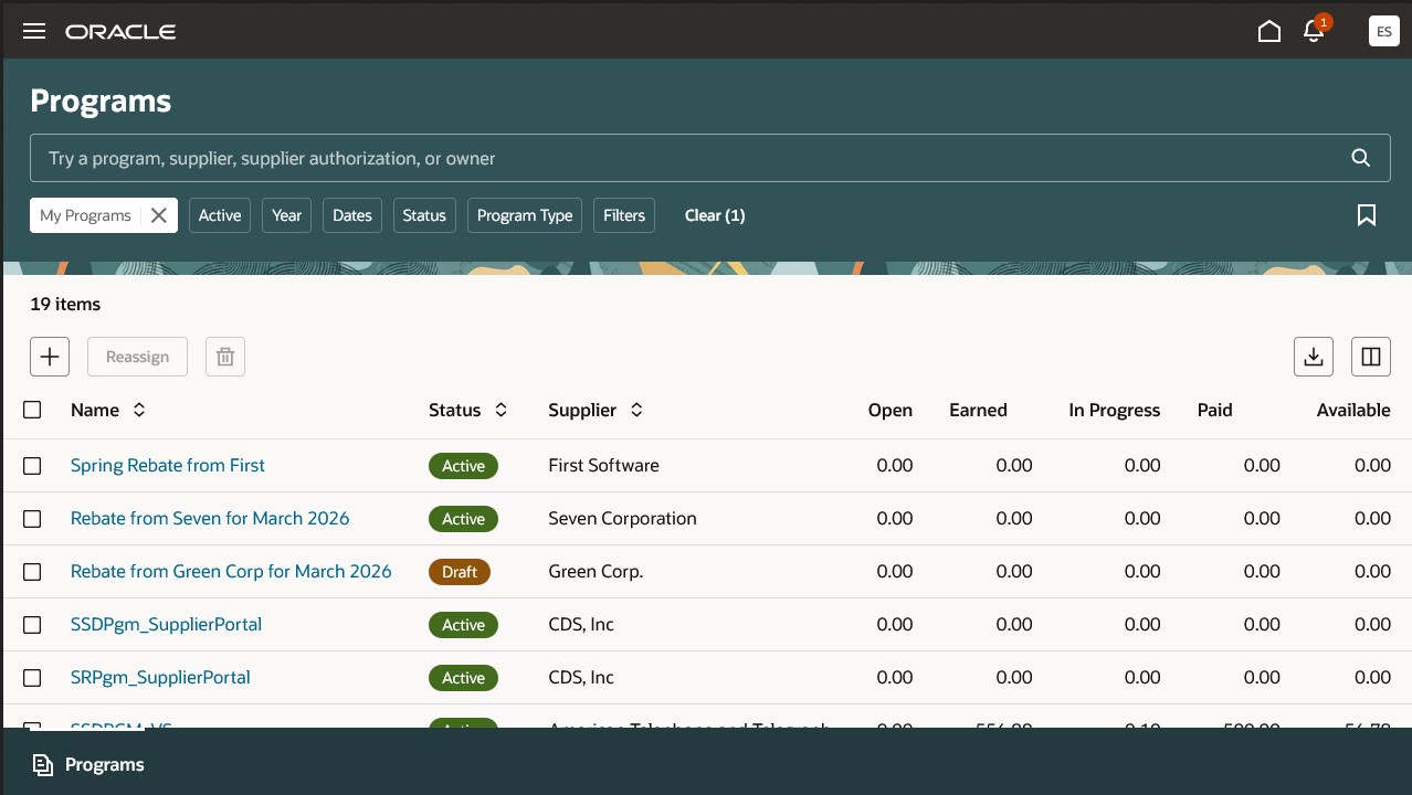 サプライヤ・プログラム