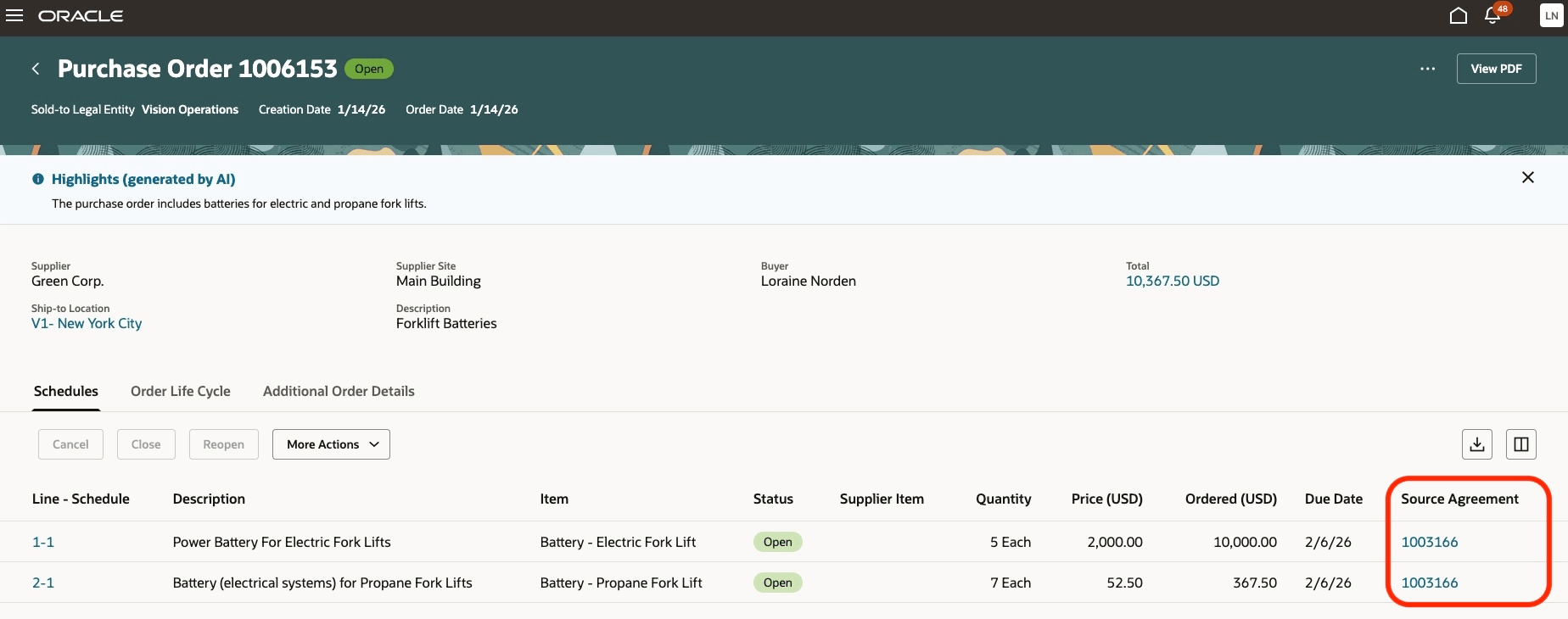 発注スケジュールの表示表のソース基本契約ハイパーリンク