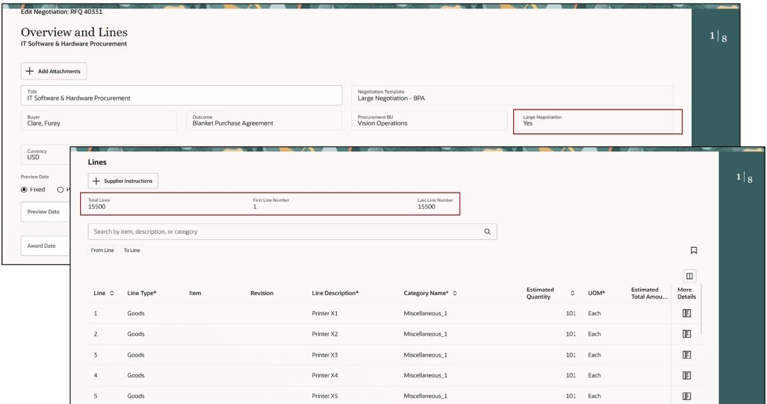 ネゴシエーション・ガイド付きの編集プロセスの概要および明細