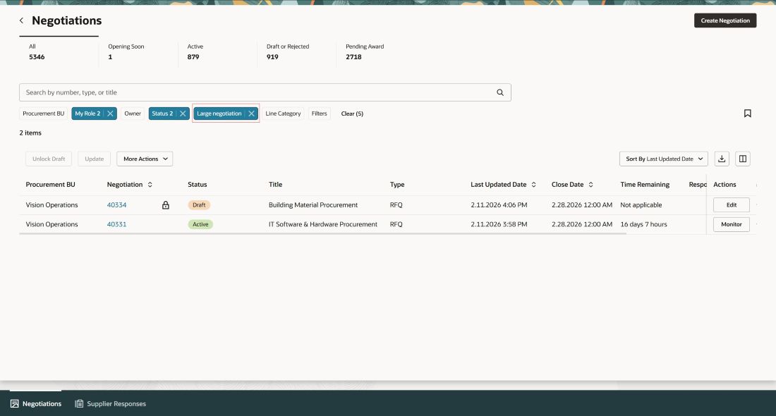 大規模ネゴシエーション・フィルタ