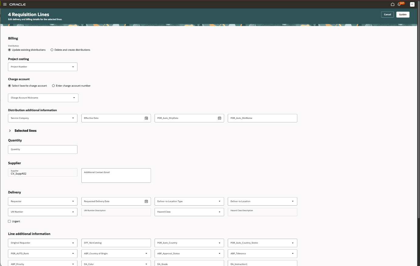 拡張性を使用して移動された請求リージョン