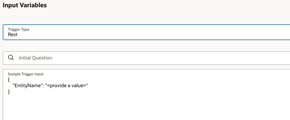 調達アーティファクト・ベクトル・ジェネレータの入力