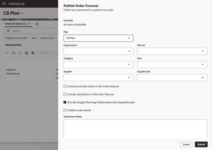 オーダー予測パネルの公開