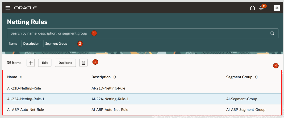 ネッティング・ルール・ページ
