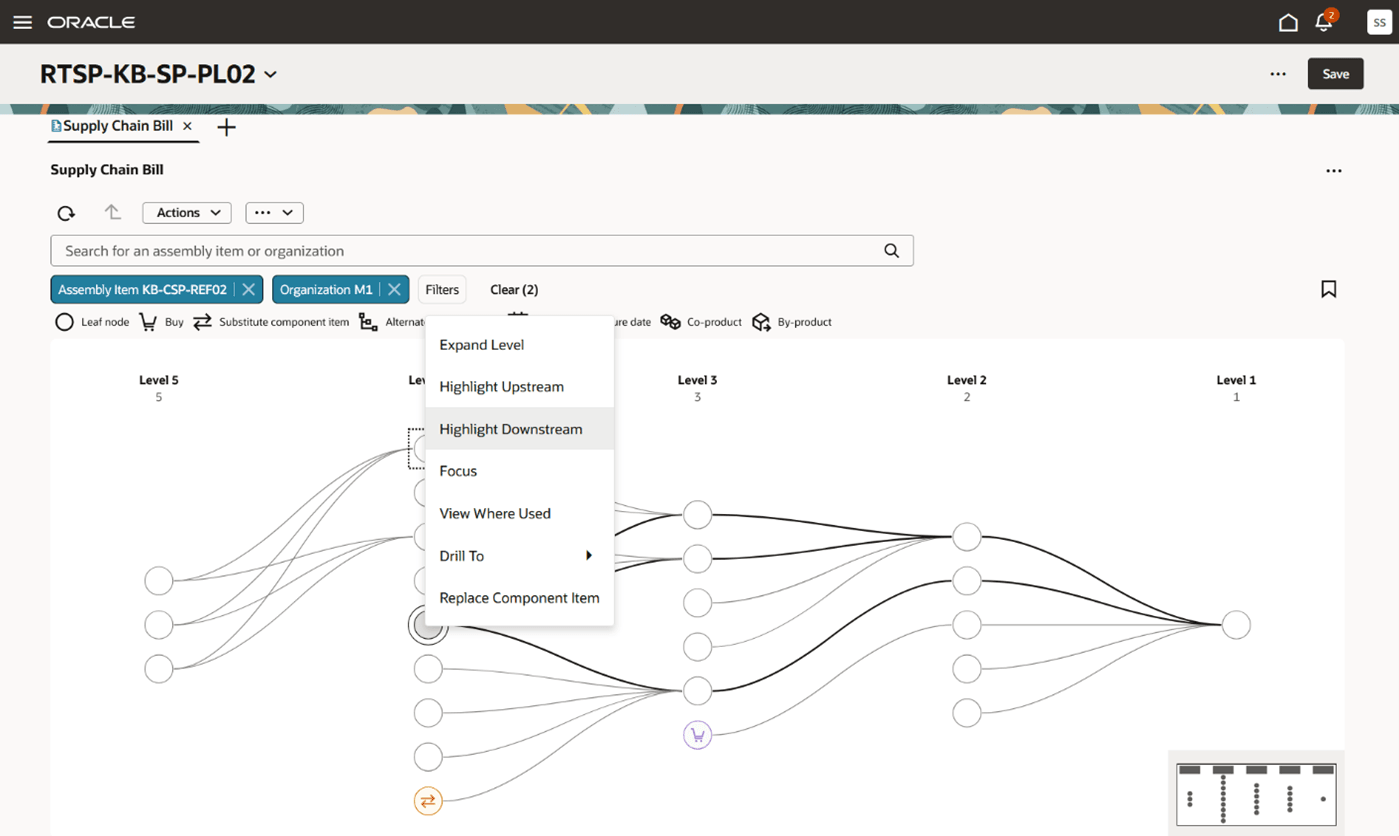 ダウンストリームのハイライト