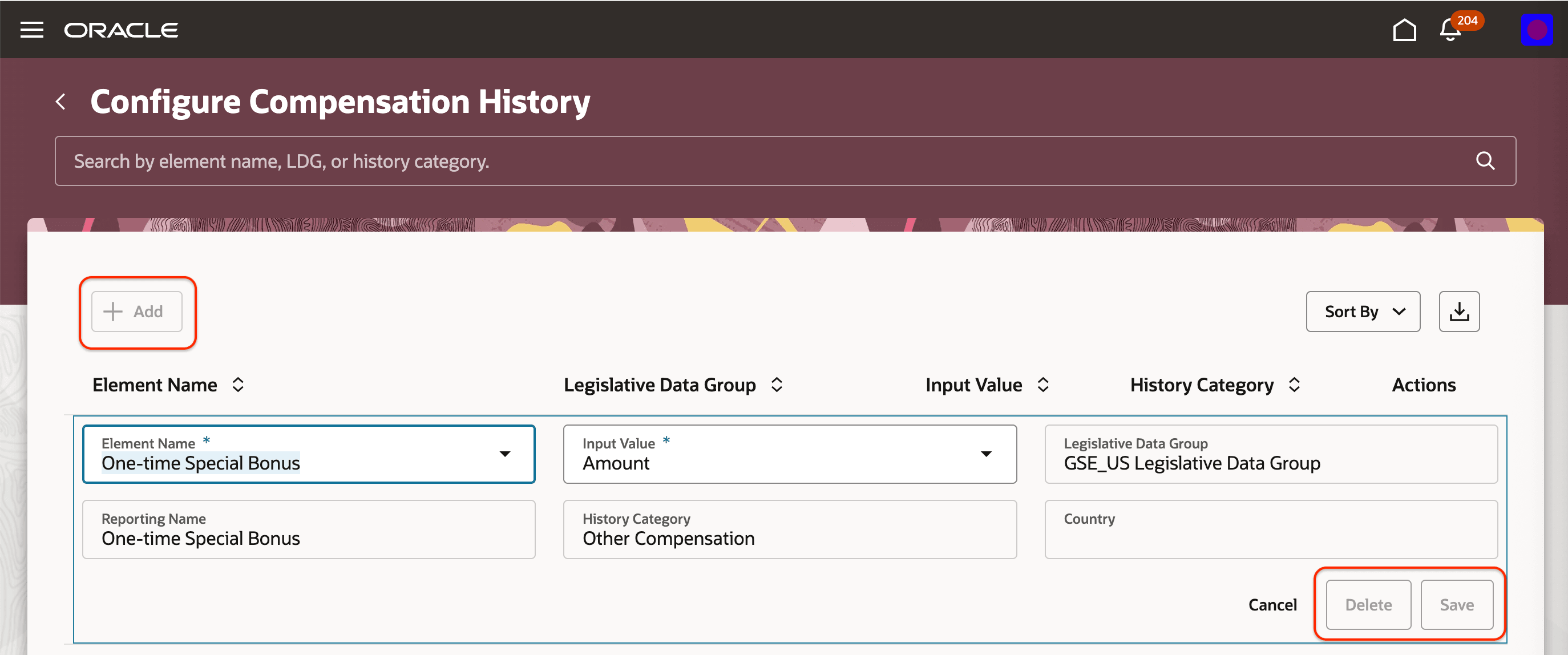「報酬履歴の構成」ページでトランザクション・ボタンが使用不可