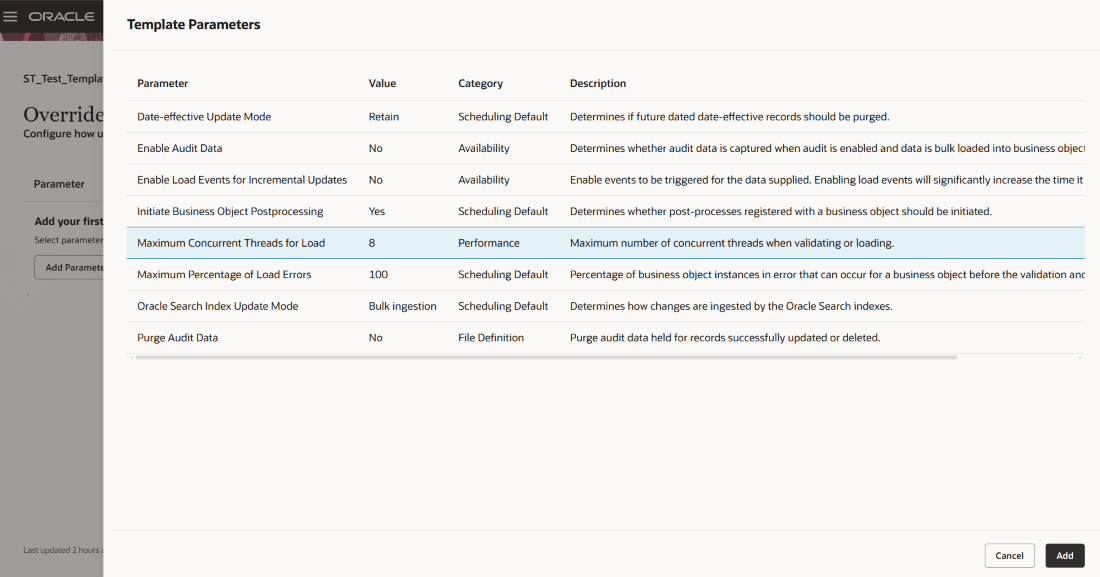パラメータの追加