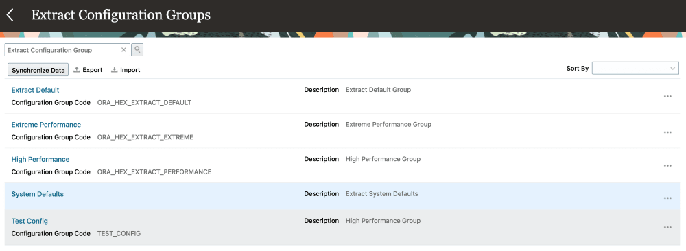 抽出構成グループ