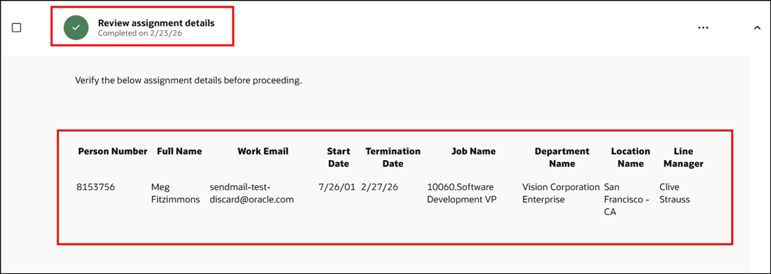 完了タスクの表示