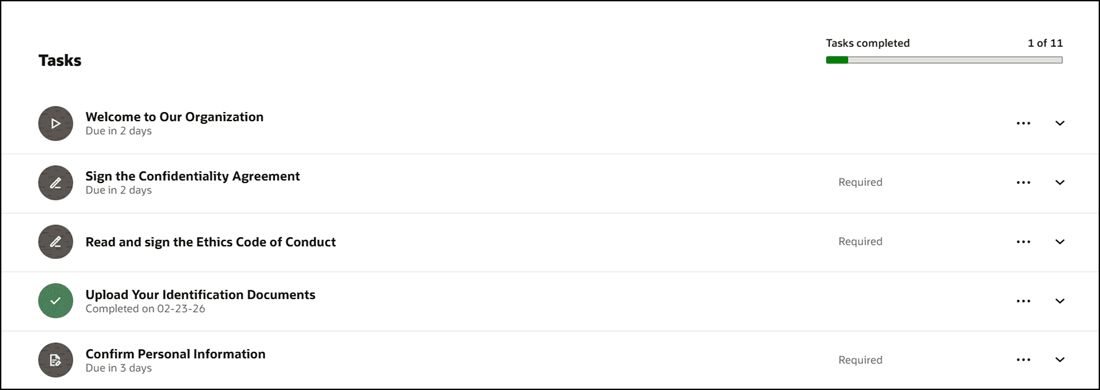タスクを完了としてマーク