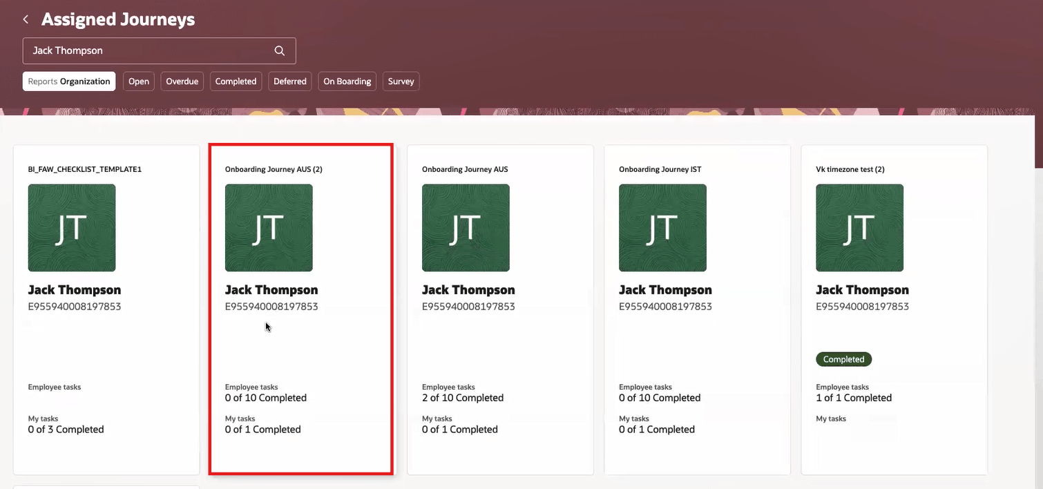 現在のタイム・ゾーンを評価した後、ジャーニが遅延ステータスではありません