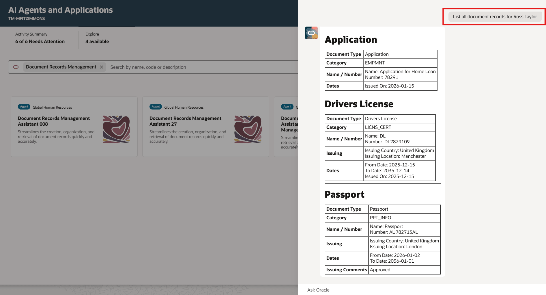 マネージャおよびHR担当者向けの文書レコード管理アシスタント