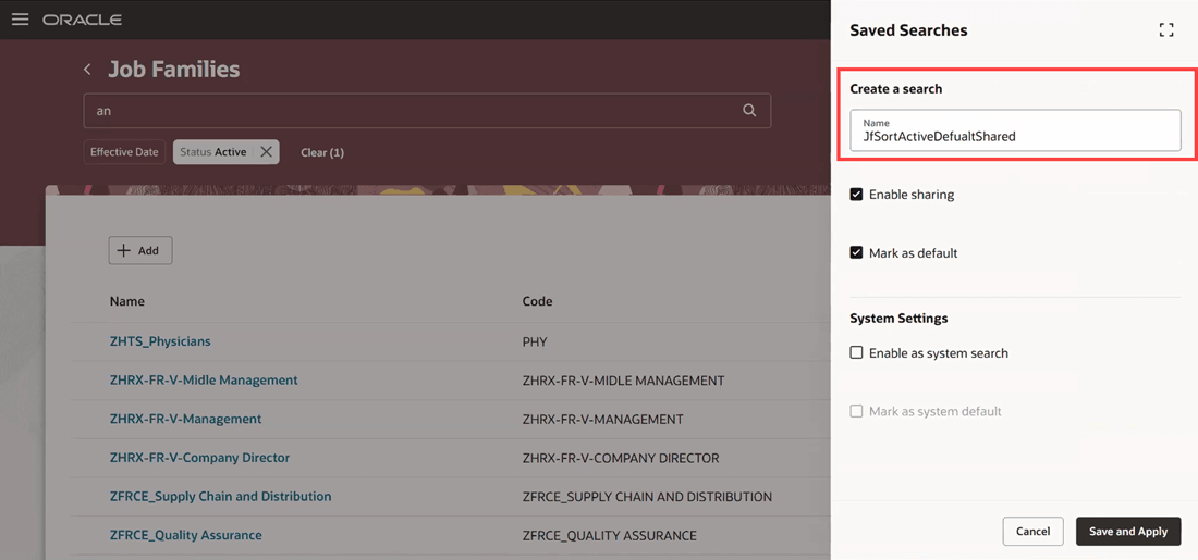 保存済検索の作成