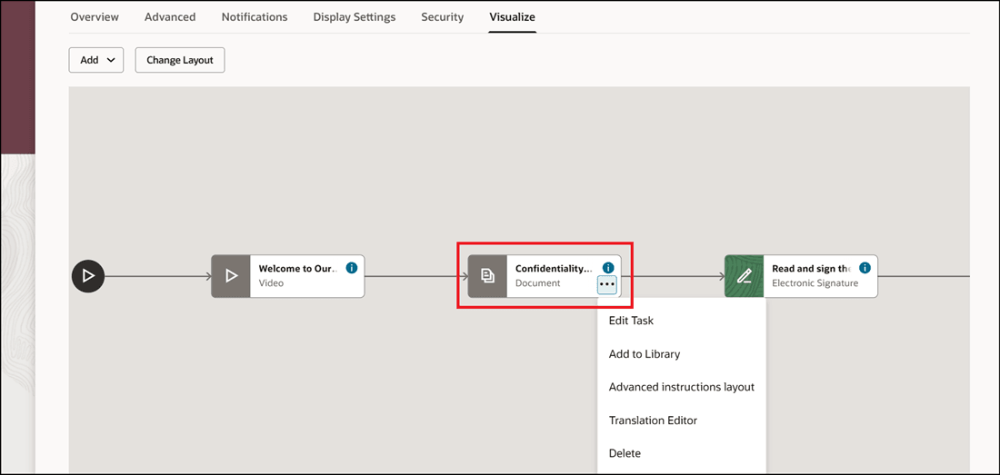 指定した順序に基づいて追加されたタスク