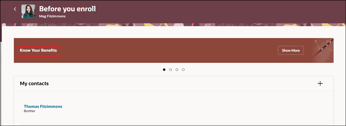 選択した日付に基づいて表示されるガイド付きジャーニ・タスク