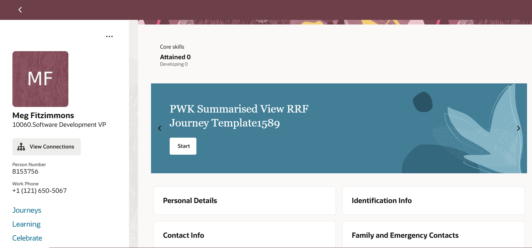 自分のアクティビティ・センターのガイド付きジャーニ