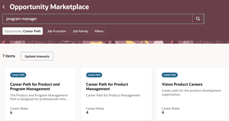 キャリア パス検索の結果