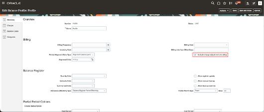 残高プロファイル