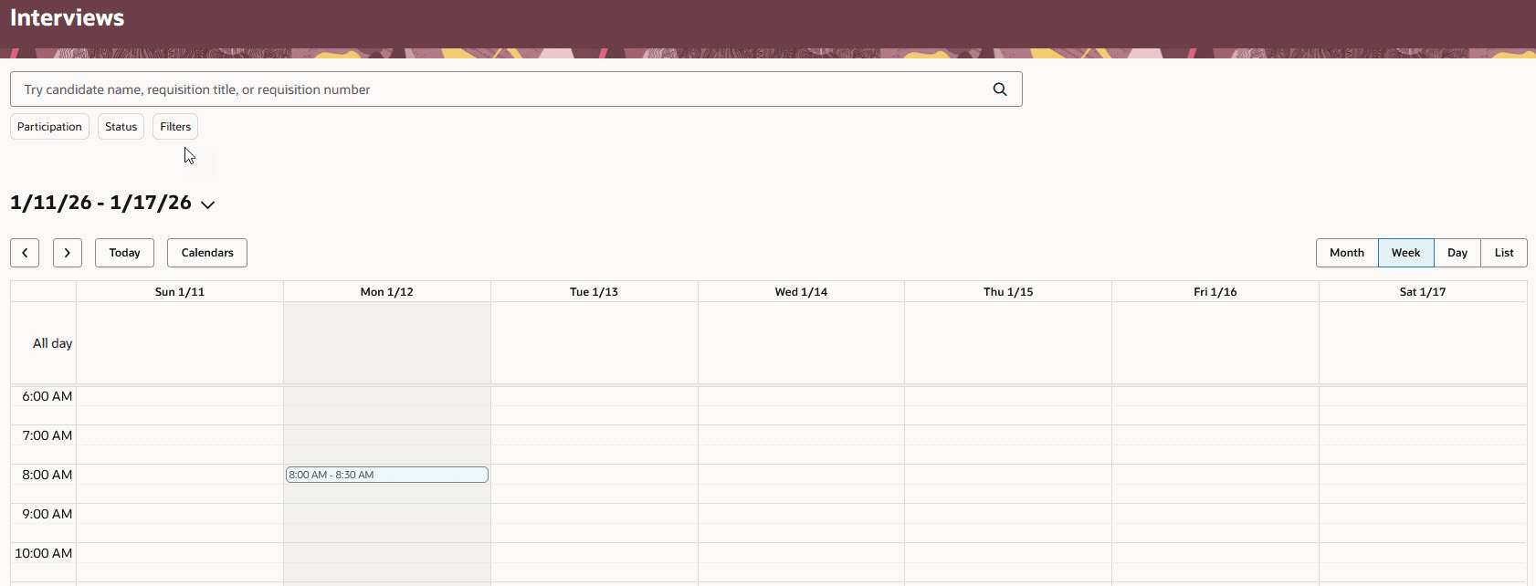 「インタビュー」タブ