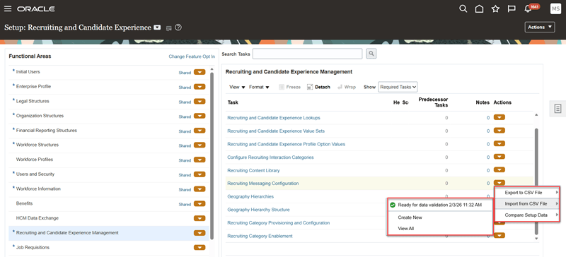 CSVファイルからインポート