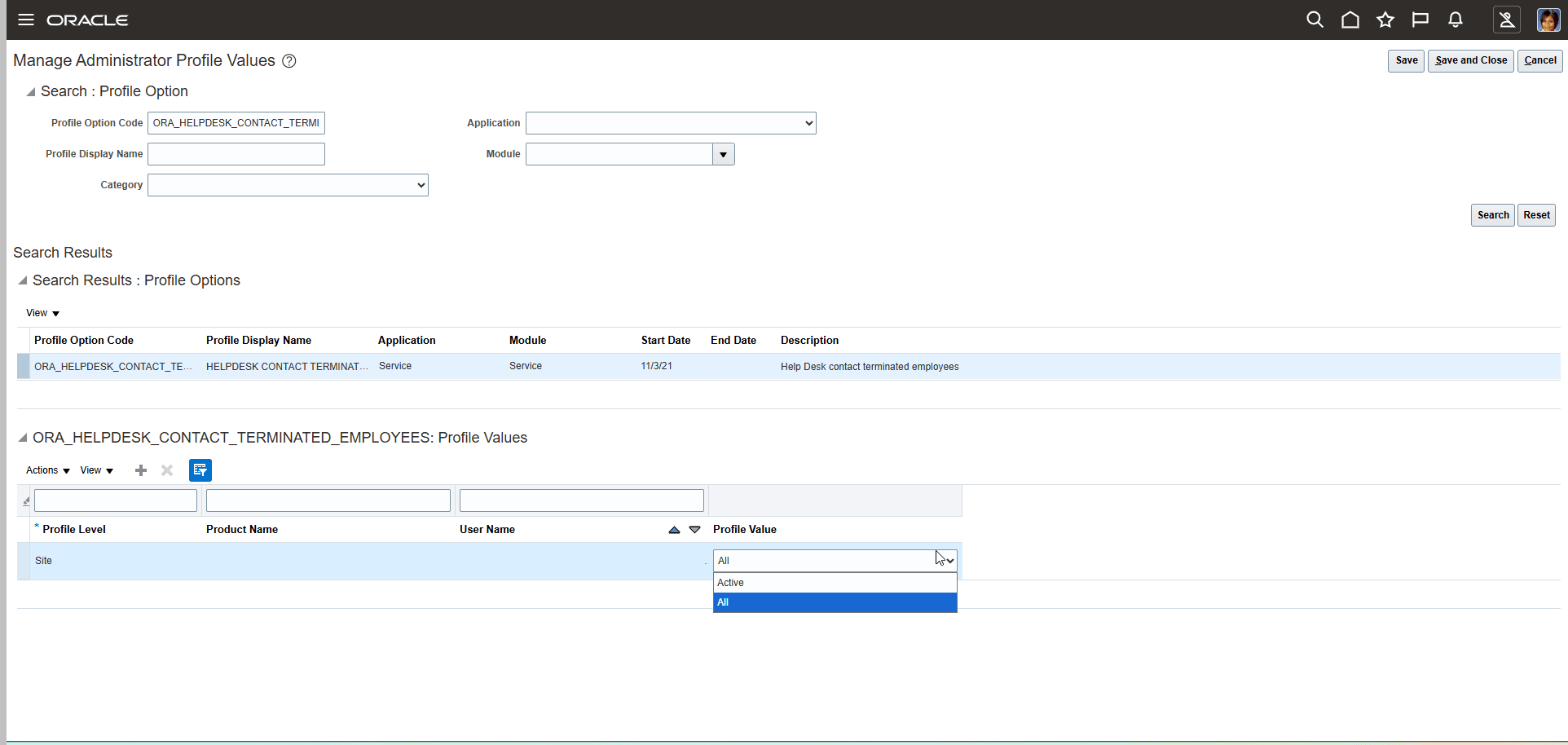 ORA_HELPDESK_CONTACT_TERMINATED_EMPLOYEESプロファイル・オプション