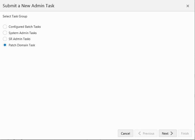 Select Patch Domain Task