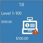 This figure shows the Enterprise Cash Management active alerts icon.