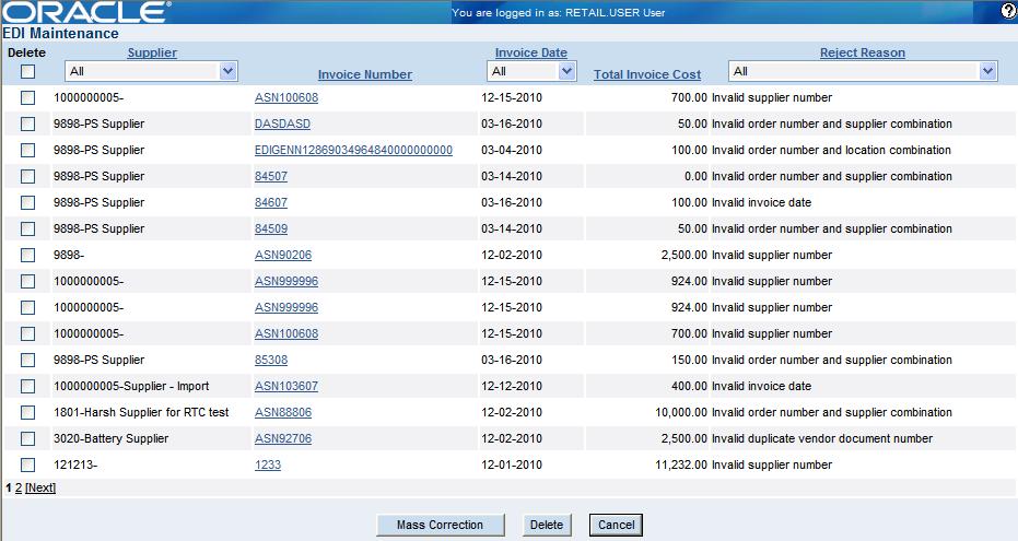 EDI Maintenance Window