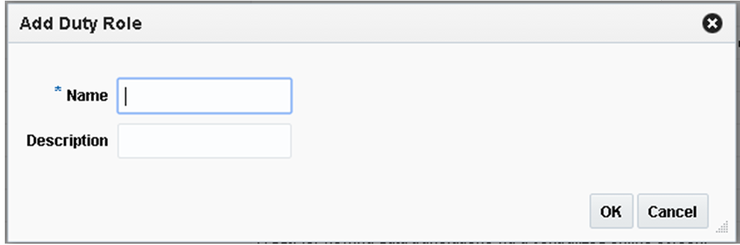 Add Duty Role Dialog