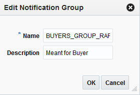 Edit Notification Group Dialog