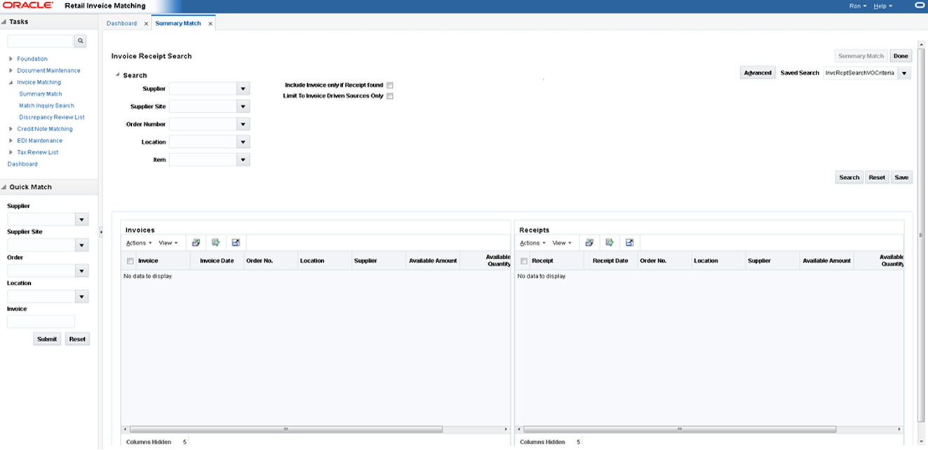 Invoice has been matched to a product receipt but the quantity was changed  on the invoice.