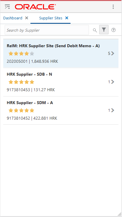 Supplier Sites