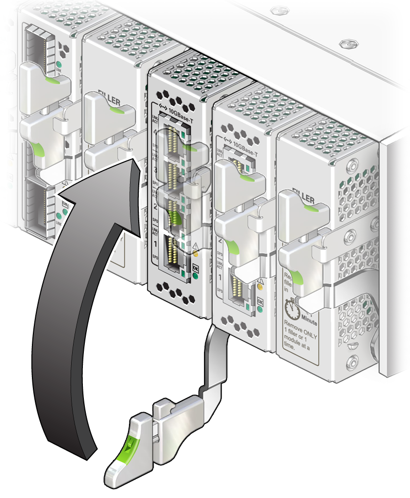 image:ロックされた位置のモジュールを示す図。