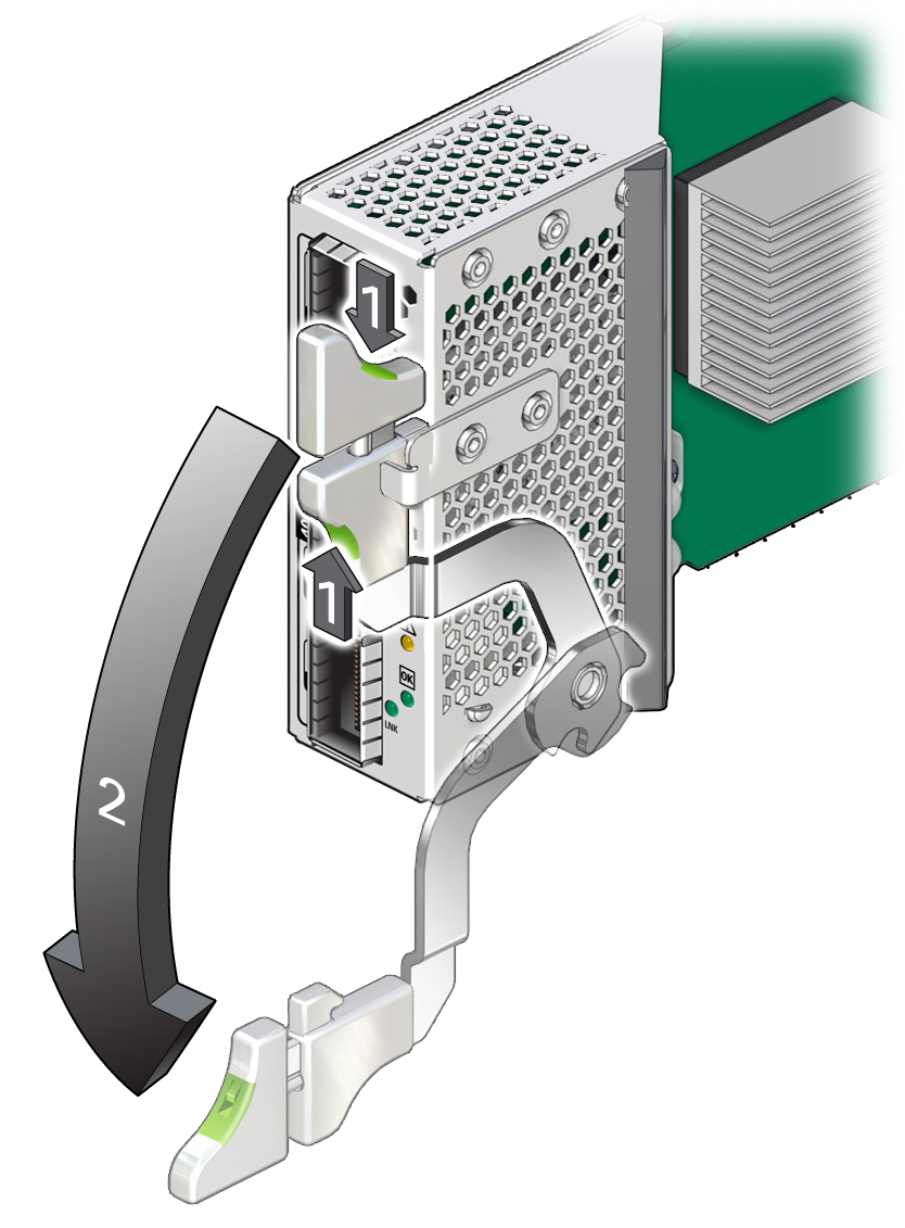 image:示意图显示了模块处于打开位置时的模块水平。