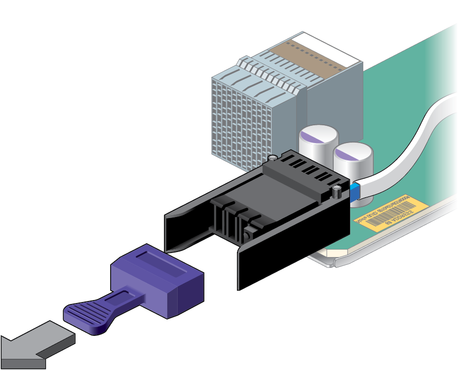 image:图中显示了端口塞的移除。
