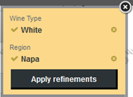Multi-select queue panel with two values from different attributes selected