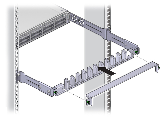 image:Illustration shows the thumbscrews being tightened.