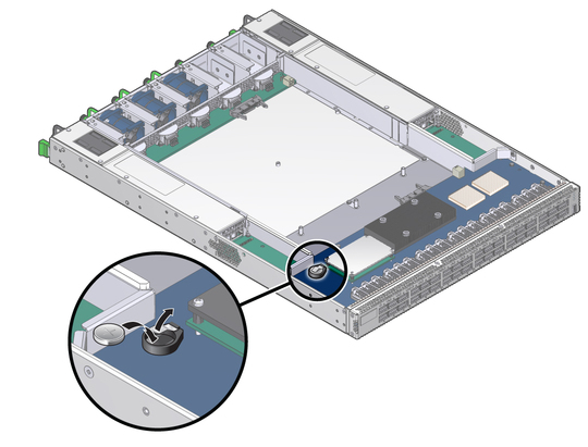 image:Illustration shows the battery being installed.