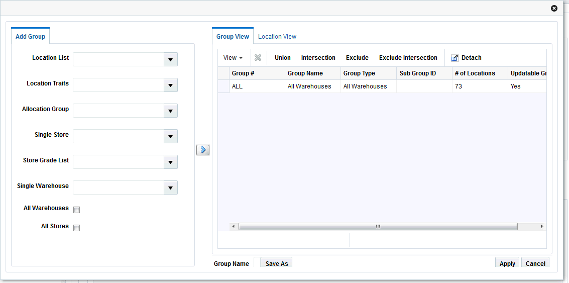 Add locations window