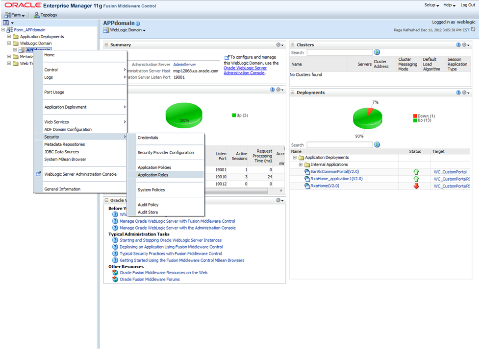 Use the right click method to display the security method