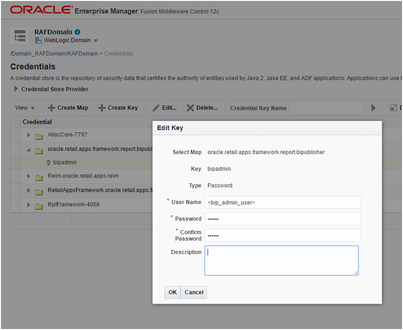 BIPublisher Admin Credentials