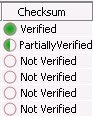 Different verification icons.