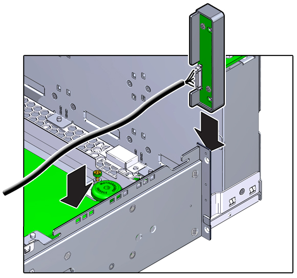 image:図は、LED ボードを取り外す様子を示しています。