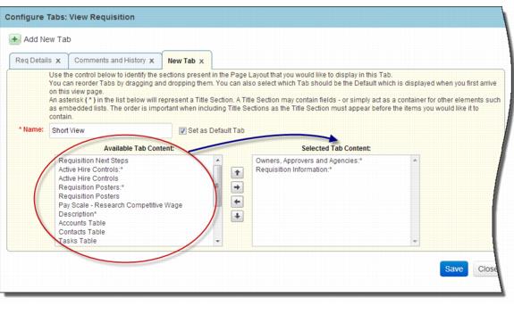 新規タブ・ページを作成する際に表示されるウィンドウの例