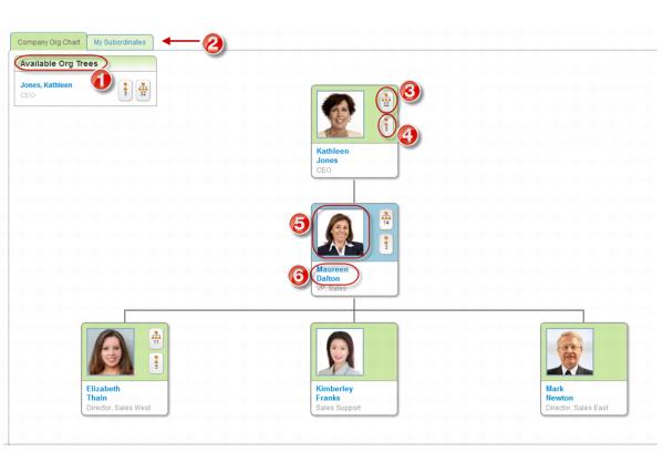 組織チャートの例