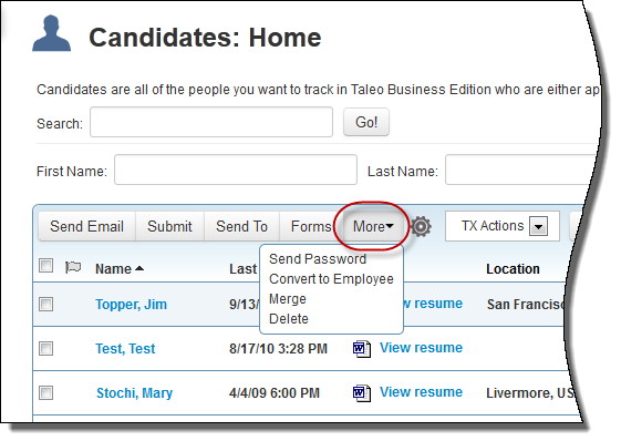 「その他」メニューにより、追加のスマート・ビューにアクセスできます。