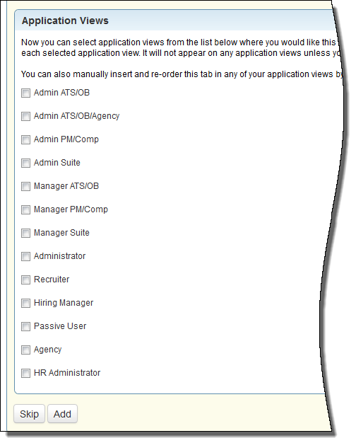 「カスタム・タブ」の設定、ステップ2