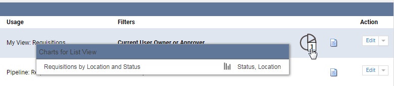 「チャート」のチャートを設定する様子