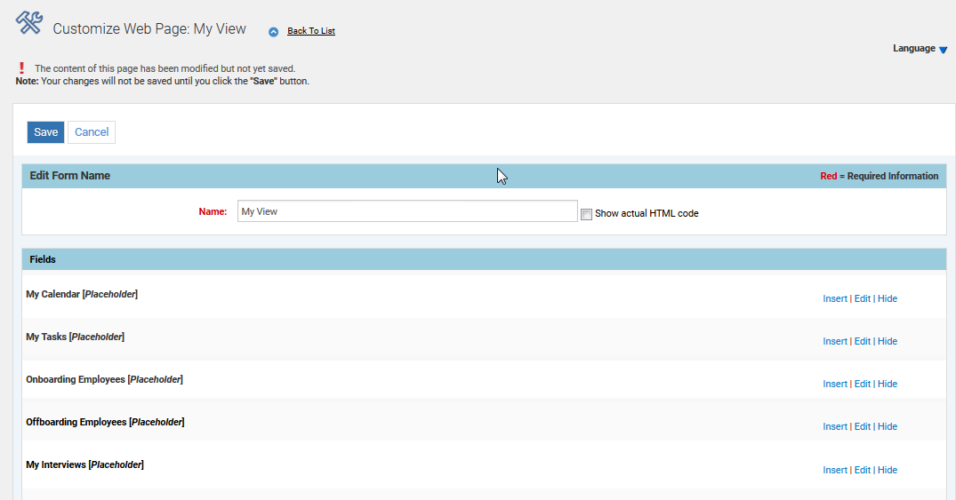 編集するページ・レイアウトの例