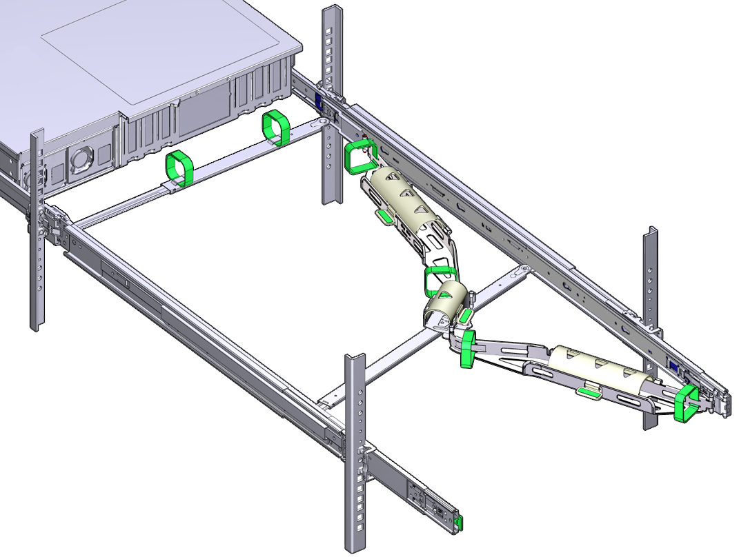 image:Figure illustrant comment retirer le serveur du rack.